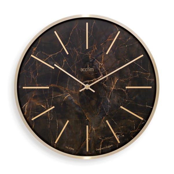 Acctim Luxe Quartz Brass Wall Clock image 1 of 3