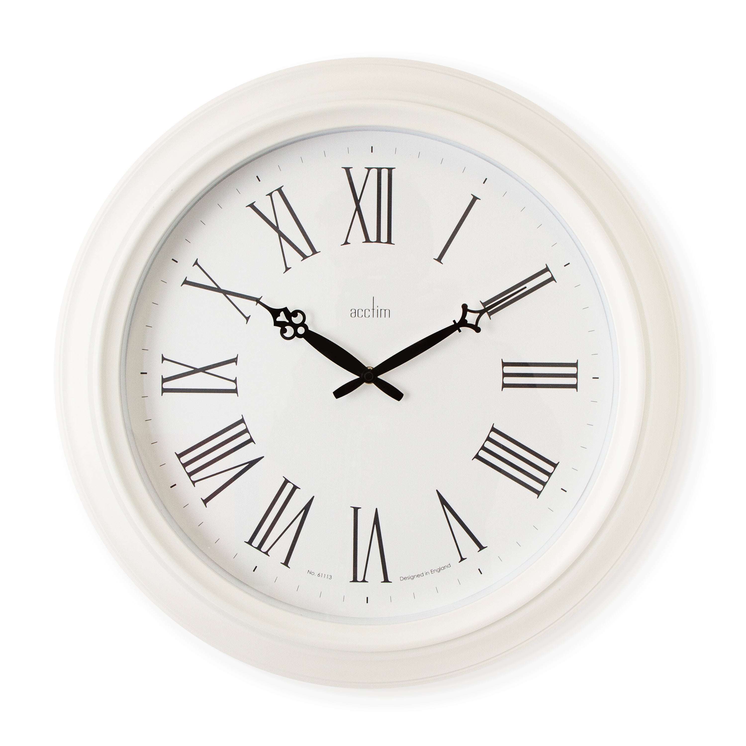 Acctim Cheltenham Large Traditional Wall Clock White