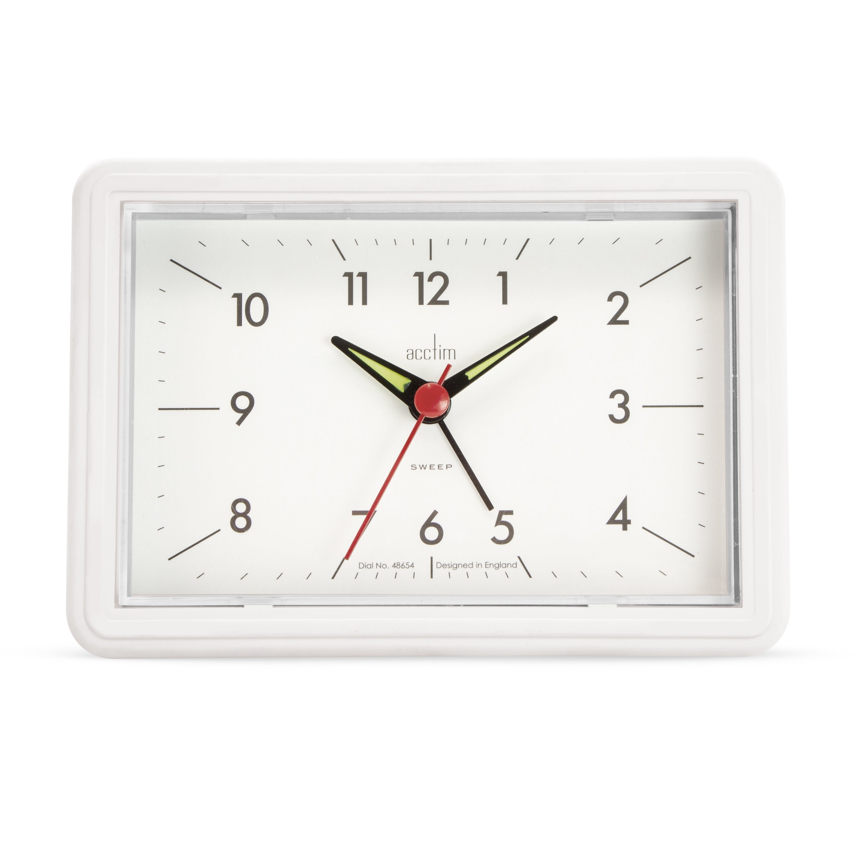 Acctim Drake Alarm Clock White