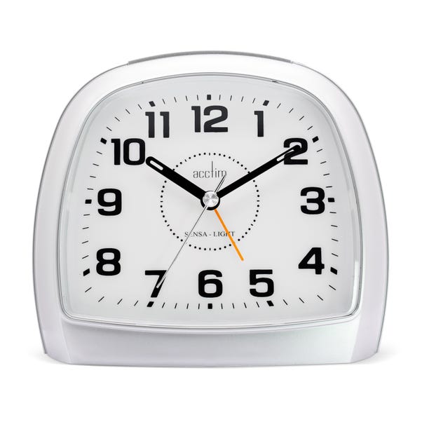 Acctim SensaLight Three Analogue Smartlite White Alarm Clock image 1 of 7