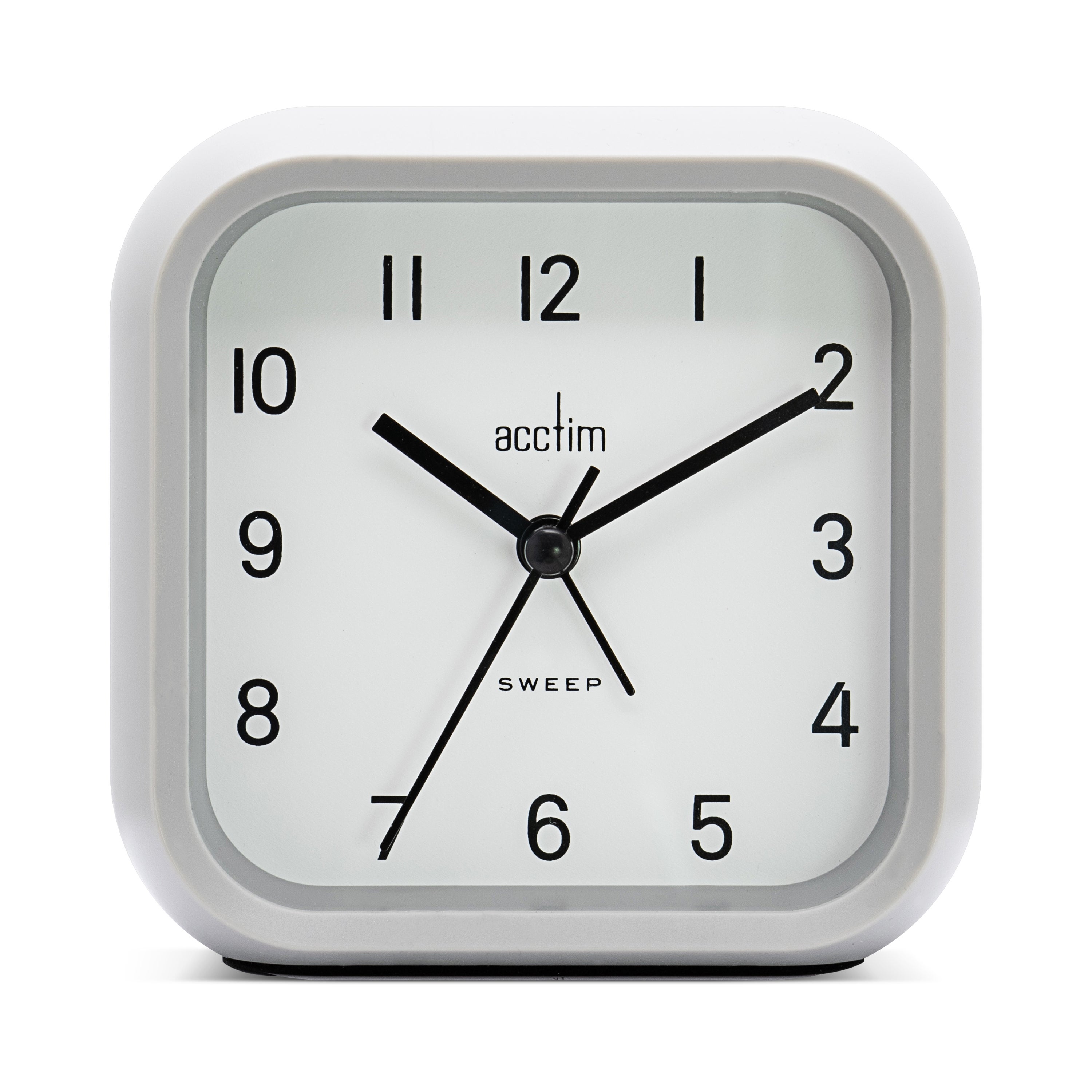 Acctim Carter Superbrite Alarm Clock Light Grey