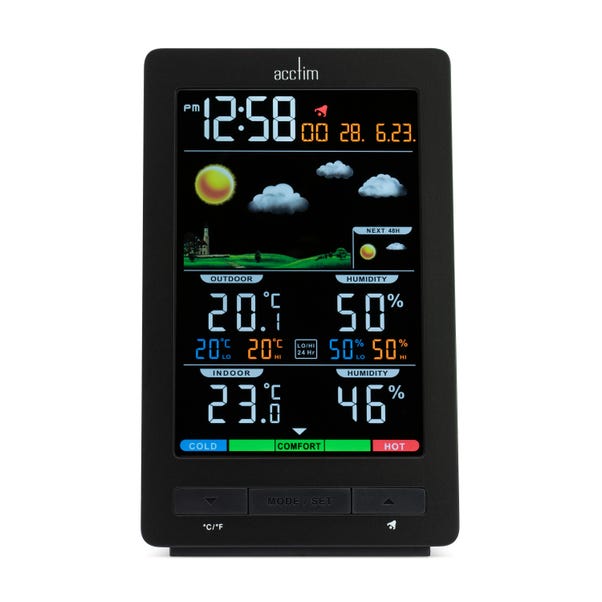 Acctim Ermir 6in1 Barometric Weather Station Clock image 1 of 4
