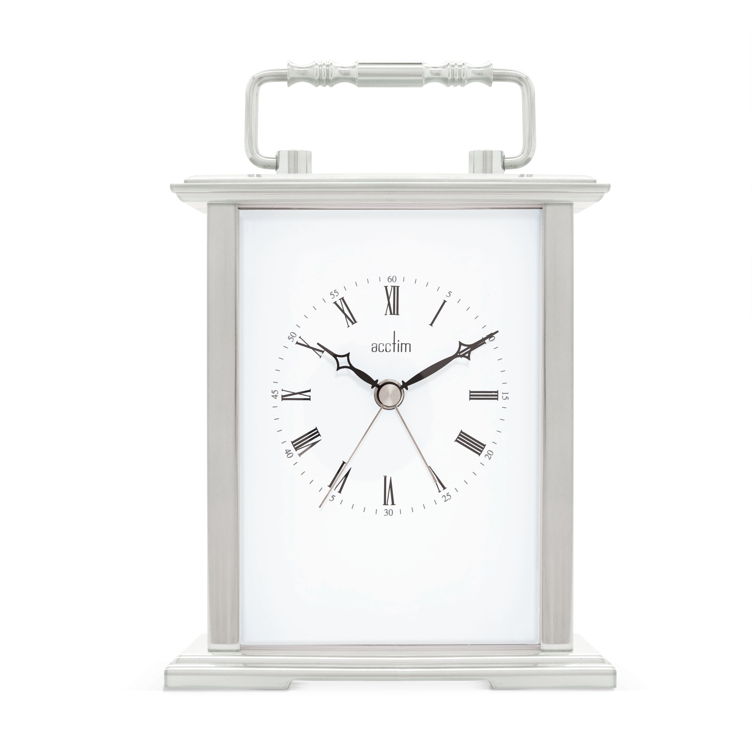 Acctim Gainsborough Mantel Clock Silver