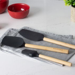 KitchenAid Bamboo Black 3 Piece Baking Utensil Set