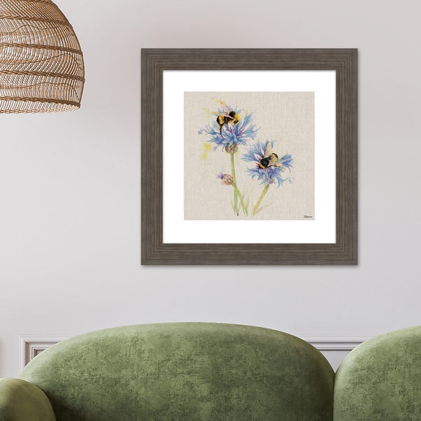The Art Group Bees on Cornflowers Framed Print image 1 of 3