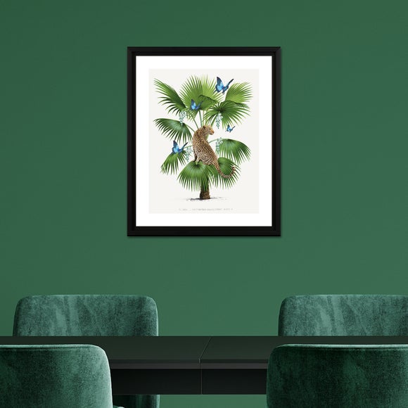 The Art Group Leopard Palm Framed Print Dunelm