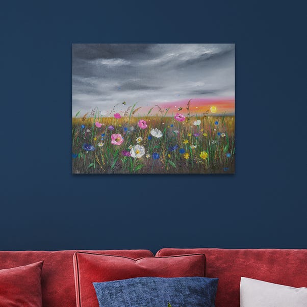 The Art Group Sunset Over Wildflowers Canvas image 1 of 2