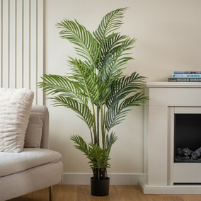 Artificial Real Touch Pearl Palm Tree in Black Plant Pot