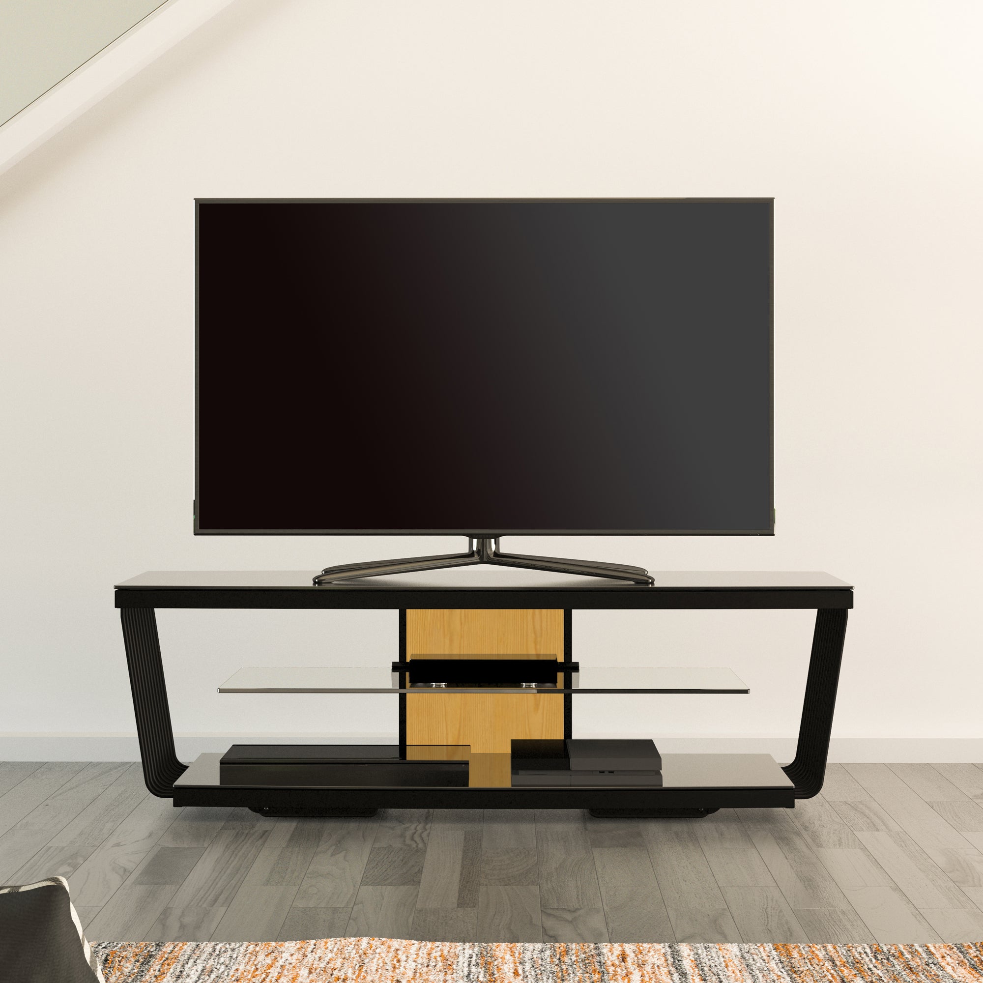 Avf Options Flow Tv Unit 4 Customisable Colour Options For Tvs Up To 55 Black