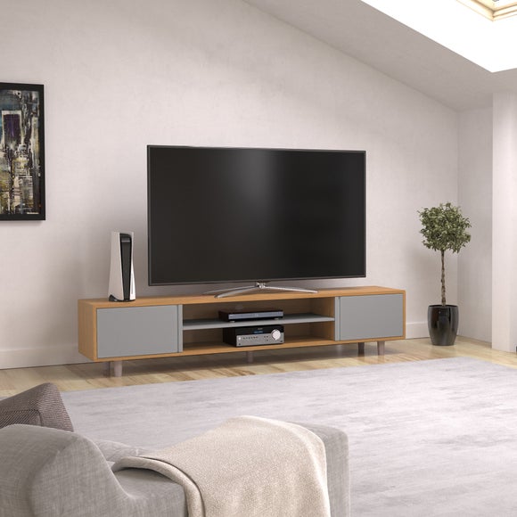 Dunelm oak deals tv unit