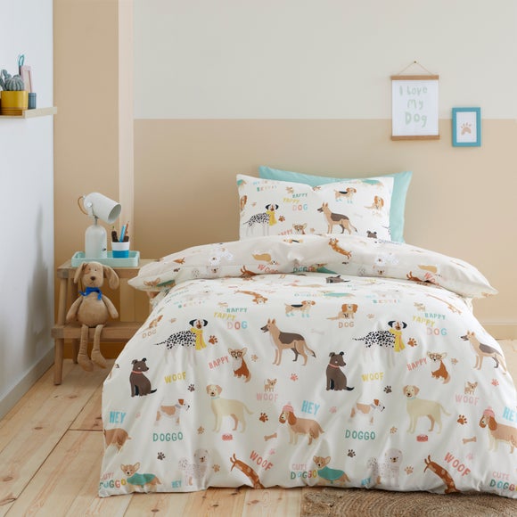 Dogs Duvet Cover Pillowcase Set