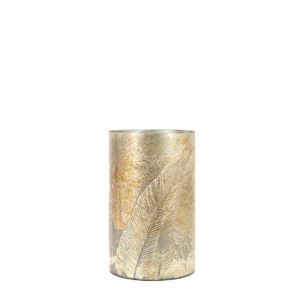 Cyrus Antique Gold Hurricane Candle Holder image 1 of 4