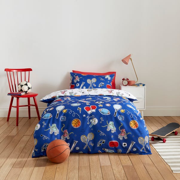 Sports Day Single Duvet Cover and Pillowcase Set image 1 of 6