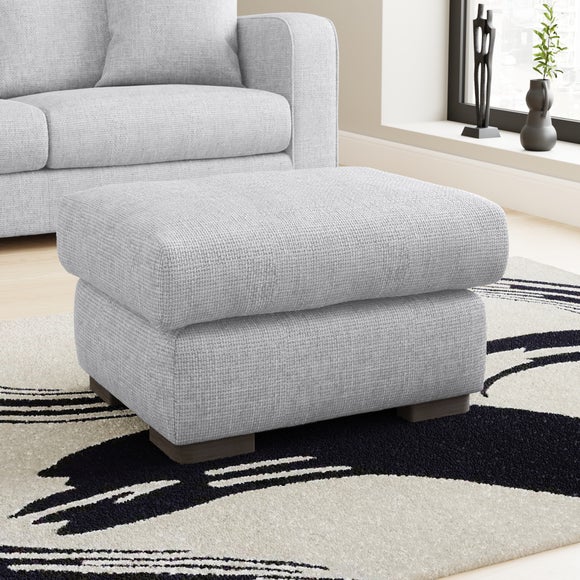 Dunelm grey outlet footstool