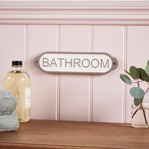 Heart And Soul Bathroom Plaque