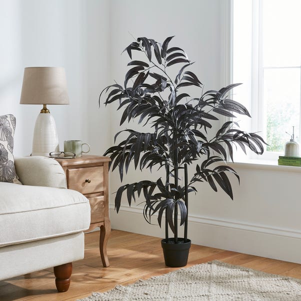 Artificial Black Bamboo Tree in Black Plant Pot image 1 of 4