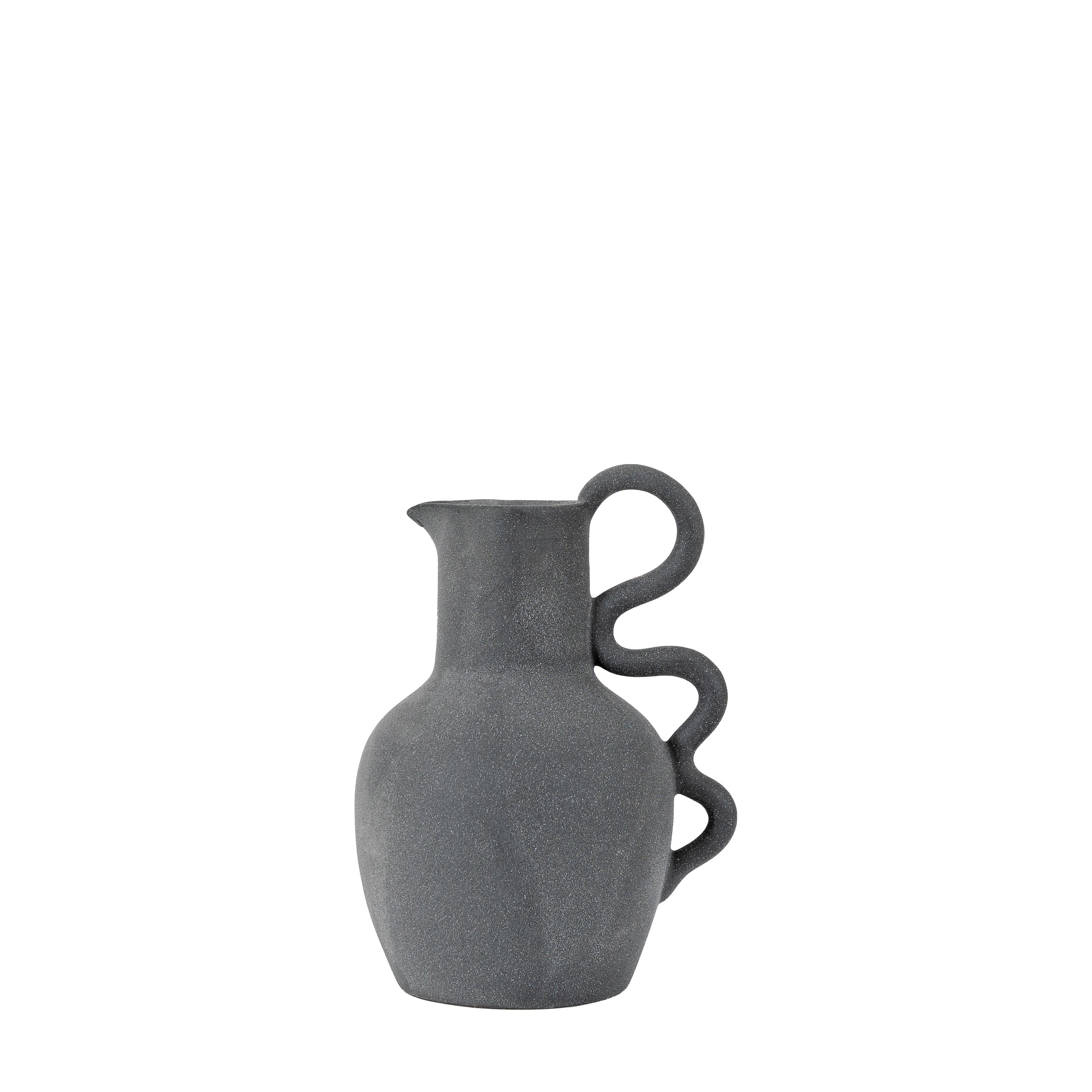 Toft Small Black Stoneware Jug Vase Black