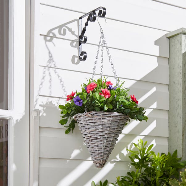 Artificial Petunia Plant in Hanging Basket image 1 of 2