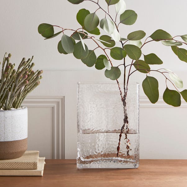 Bubble Rectangular Glass Vase image 1 of 4