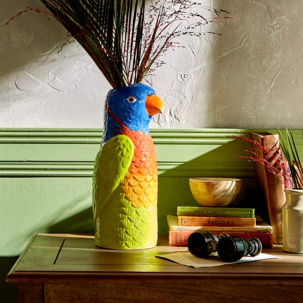 Parrot Ceramic Vase image 1 of 3