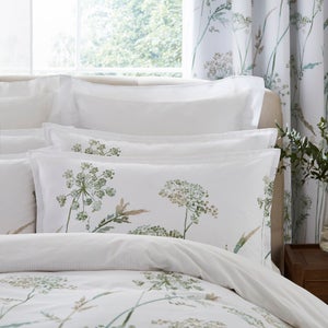 Dorma Purity Meadow Power Green 100 Cotton Oxford Pillowcase Pair