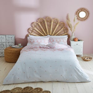 Maeva Tile Print Duvet Cover And Pillowcase Set
