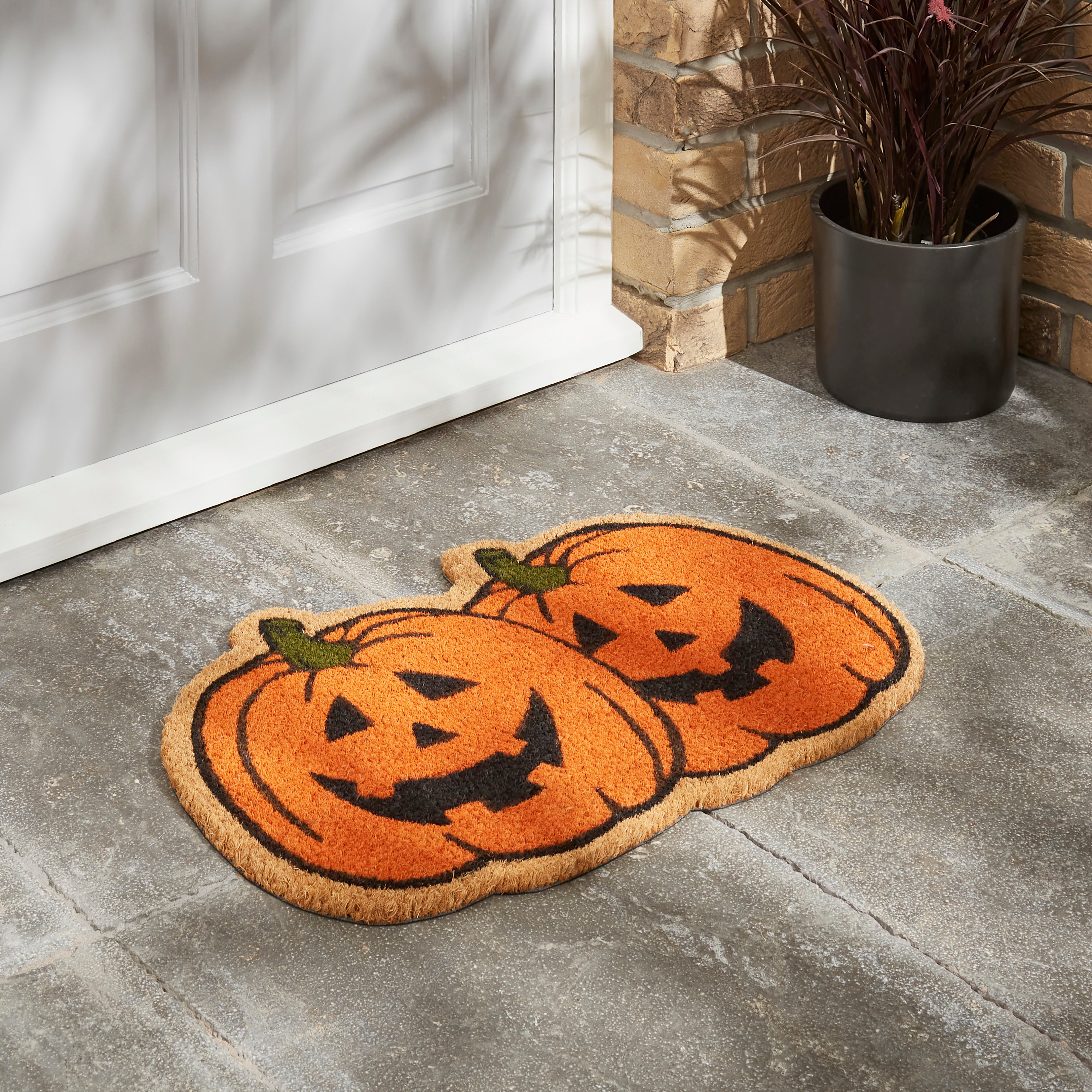 Pumpkin Coir Doormat Orange