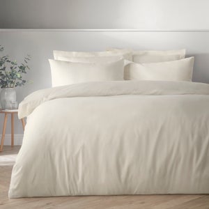 Super Soft Microfibre Plain Duvet Cover And Pillowcase Set
