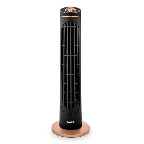 Tower Cavaletto 29" Rose Gold Tower Fan Dunelm