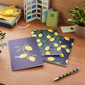 Pack of 3 Lemon Squeeze Me A5 Notebooks