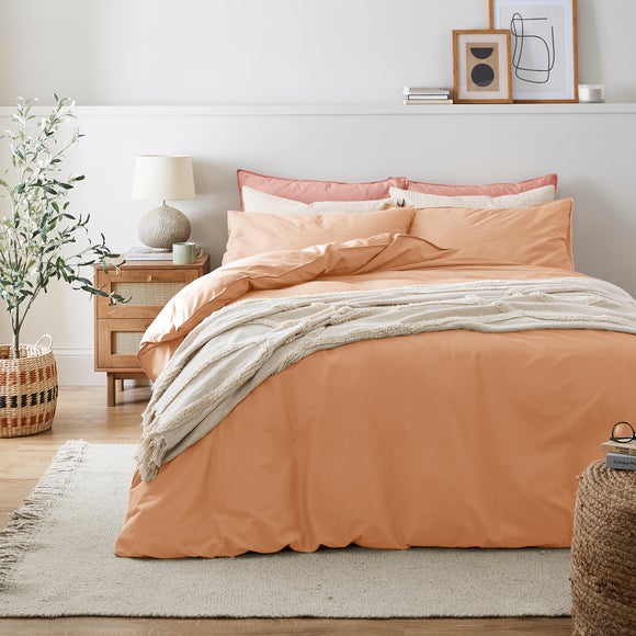 Soft Washed Recycled Cotton Duvet Cover And Pillowcase Set