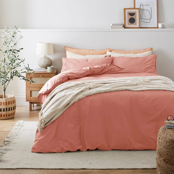 Soft Washed Recycled Cotton Duvet Cover and Pillowcase Set image 1 of 4