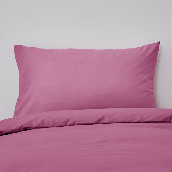 Non Iron Plain Dye Pink Standard Pillowcase image 1 of 1