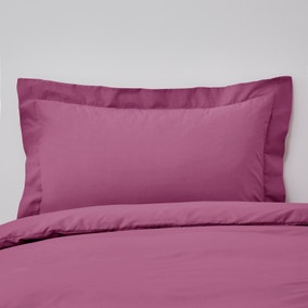 Non Iron Plain Dye Pink Oxford Pillowcase