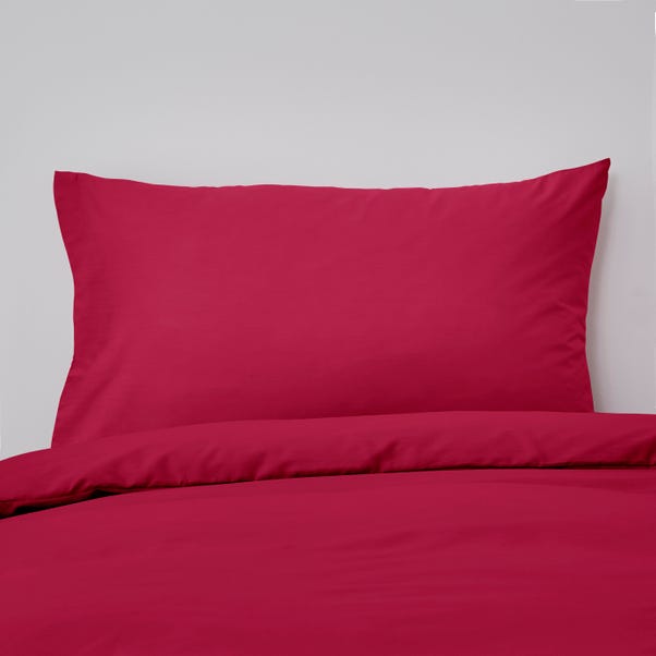 Non Iron Plain Dye Magenta Standard Pillowcase image 1 of 1