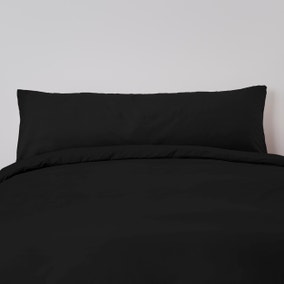 Non Iron Plain Dye Black Body Pillowcase