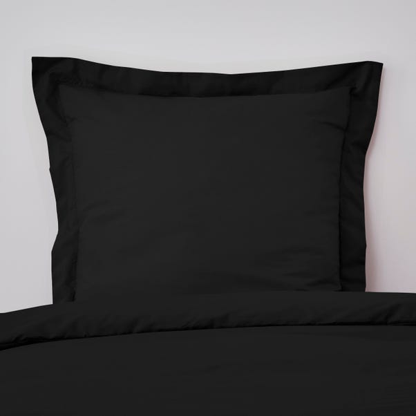 Non Iron Plain Dye Black Continental Pillowcase image 1 of 1
