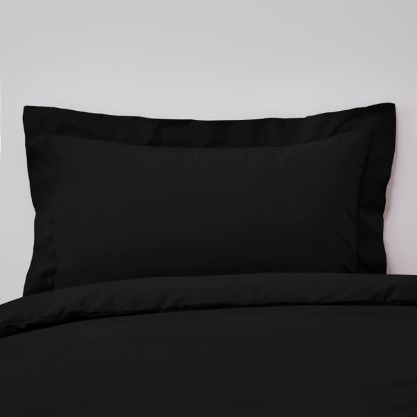 Non Iron Plain Dye Black Oxford Pillowcase image 1 of 1