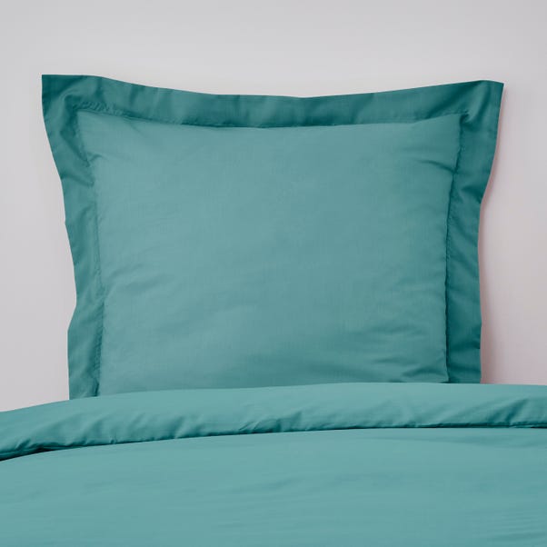 Non Iron Plain Dye Aqua Continental Pillowcase image 1 of 1