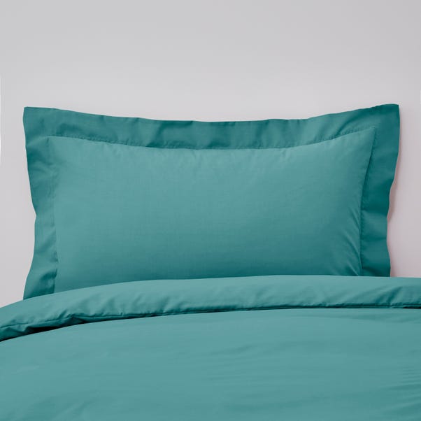 Non Iron Plain Dye Aqua Oxford Pillowcase image 1 of 1