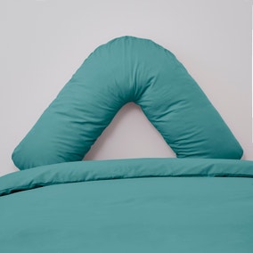 Non Iron Plain Dye Aqua V-Shaped Pillowcase
