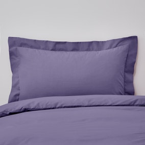 Non Iron Plain Dye Purple Oxford Pillowcase