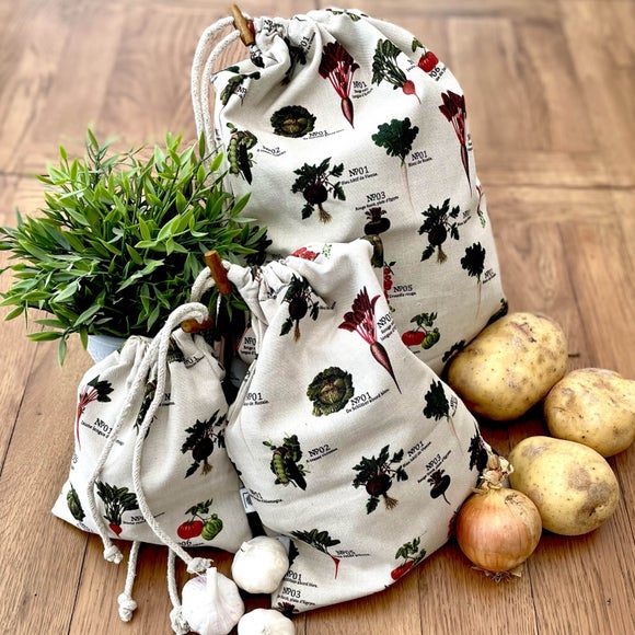 Reusable Fridge bags Vegetable storage Bag for Fridge Net bags for Fruits  Pack of 12 Grocery