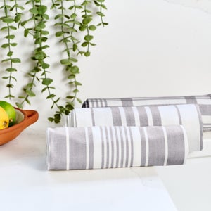 Dexam - Lot De 3 Torchons Extra Larges 100% Coton - Rouge écarlate, 91x61 Cm - Lavables En Machine
