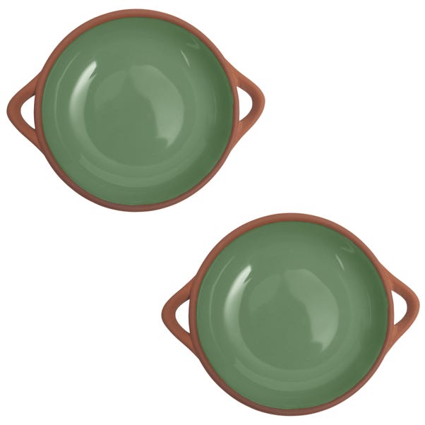 Dexam Set of 2 Sintra Small Glazed Terracotta Tapas Dishes image 1 of 1