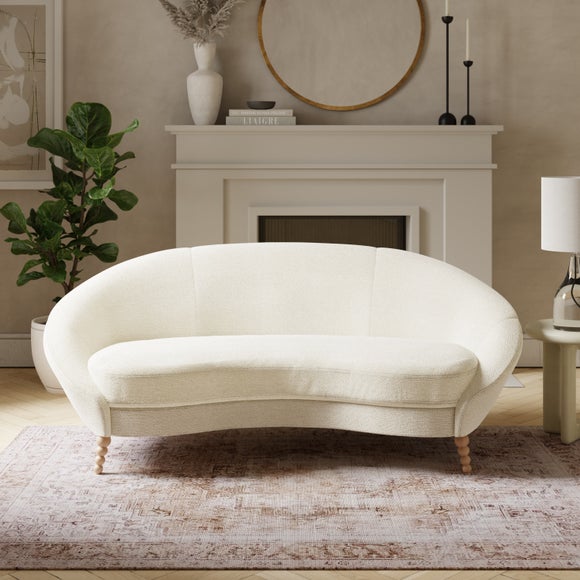 Click to view product details and reviews for Ivy Chunky Soft Chenille 3 Seater Sofa Ivory.