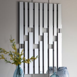 Cedar & Sage Ossett Art Deco Rectangle Wall Mirror