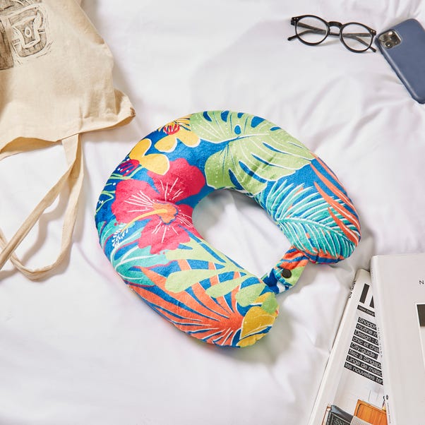 Tropical Printed Travel Pillow image 1 of 3