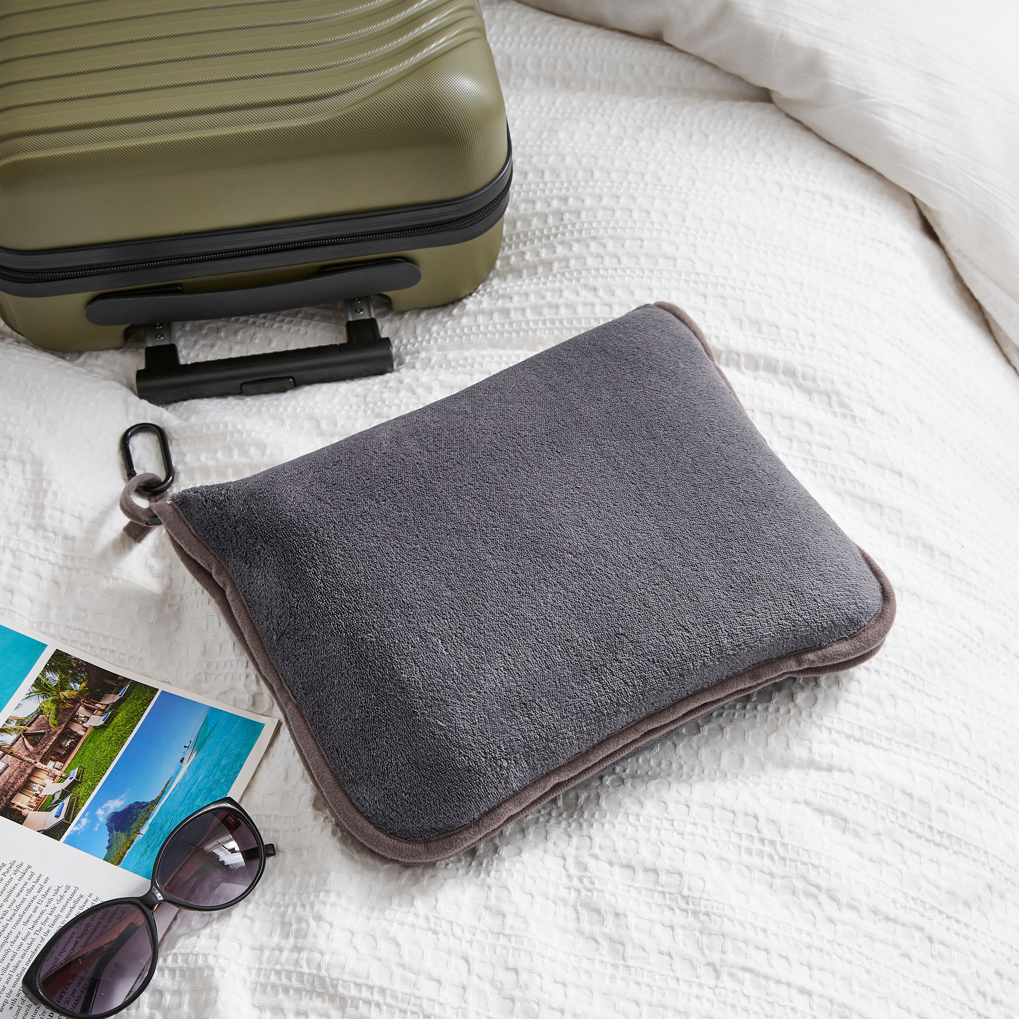2n1 Travel Pillow And Blanket Grey
