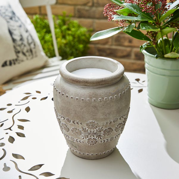 Floral Citronella and Eucalyptus Oil Urn Candle image 1 of 5